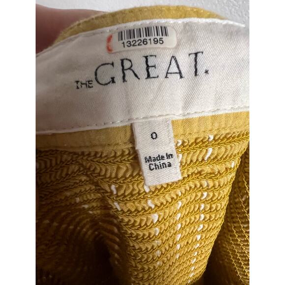 The Great Laurel Yellow Striped Sweetheart Sleeveless Midi Dress Size XS - Picture 16 of 16